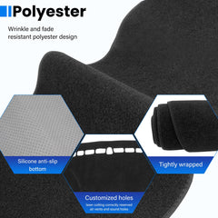 HPEVA all-weather dash cover in polyester resists dust and heat for Hyundai Sonata 2011-2014.