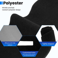 Machine-washable dash cover simplifies cleaning for busy drivers.