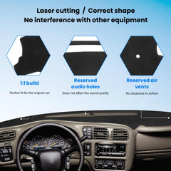 HPEVA dash cover machine-washable for easy maintenance