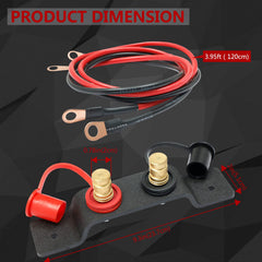 HQPASFY black battery cables with durable connections