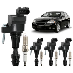 HQPASFY ignition coil pack set; demonstrates ignition consistency and smoother starts.