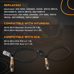 HQPASFY downstream oxygen sensor 234-4568 for accurate exhaust sensing and emissions