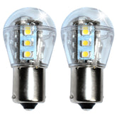 HQRP BA15S LED bulbs for tractor headlights provide crisp cool white illumination