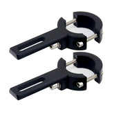HQTS motorcycle spotlight mount bracket on handlebars offering secure, tool-free installation.