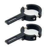 HQTS motorcycle spotlight mount bracket side view emphasizes secure support for rugged rides.