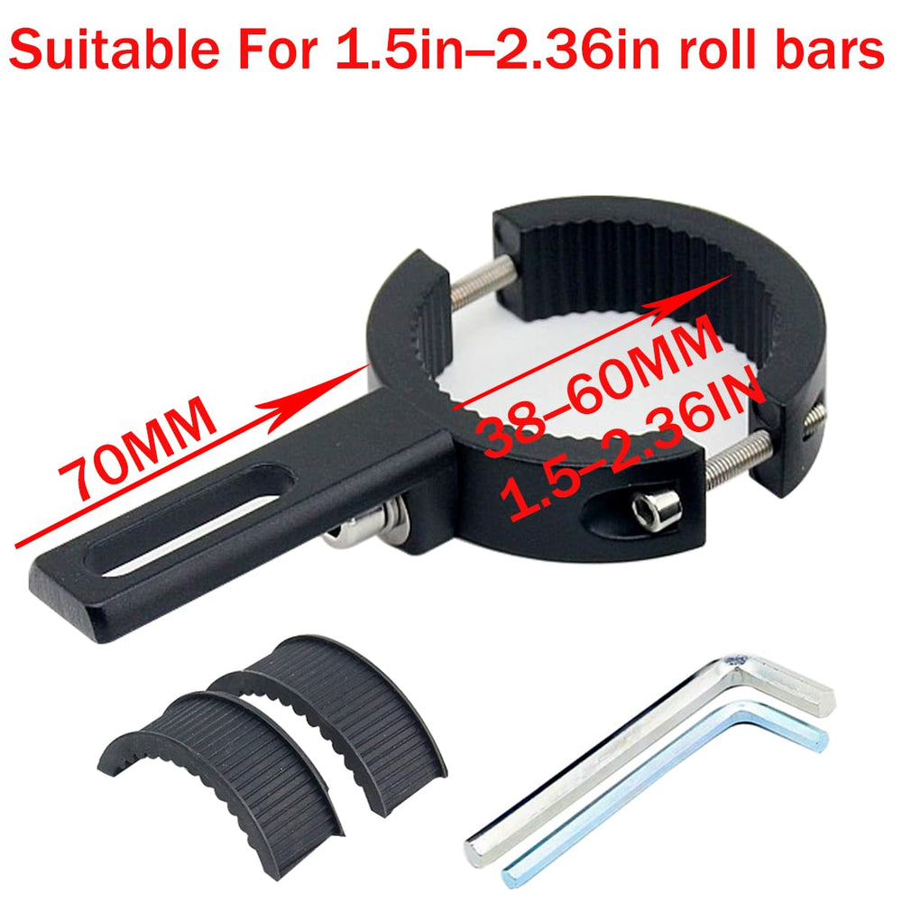 HQTS screw-mounted design enables drill-free installation on compatible bars.