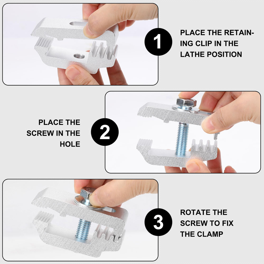 Hromee easy-install clamps with wrench-ready bolts for quick setup.