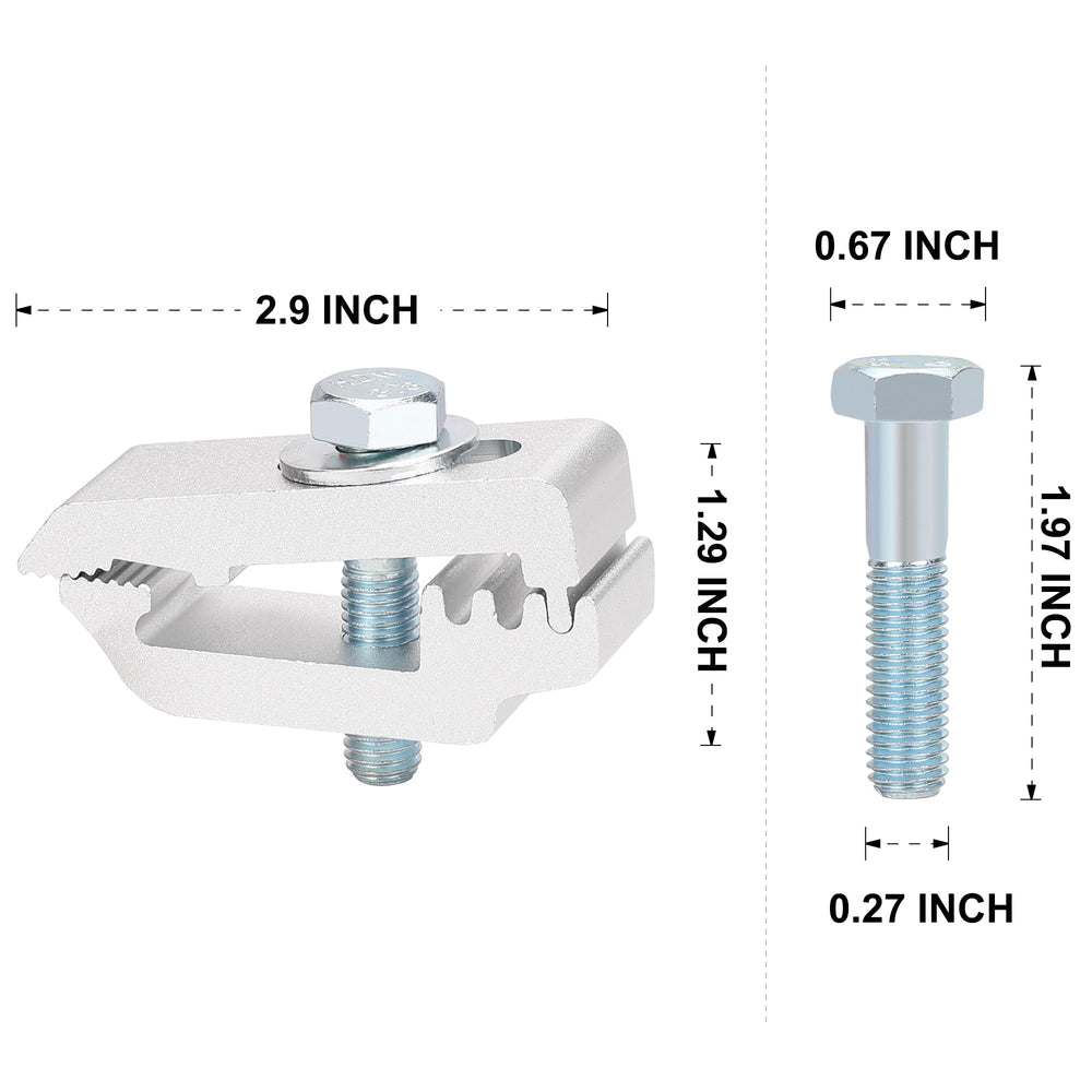 Hromee Edge Lo Pro replacement clamps shown as a durable, corrosion-resistant option.