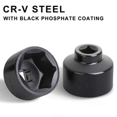Hromee fuel filter cap tool 32mm socket provides secure grip