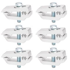 Hromee Low Pro clamps securing a truck topper to the bed for stable mounting.