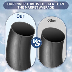 Hromra durable 14-inch replacement inner-tube suitable for dirt bikes.