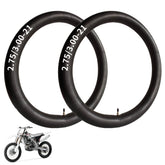 Hromra 21-inch inner tube pack-shot shows compatibility for 21-inch dirt bike tires and easy replacement.
