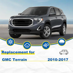 HRSNO 17-inch front wiper blade in action for GMC Terrain ensures clear view