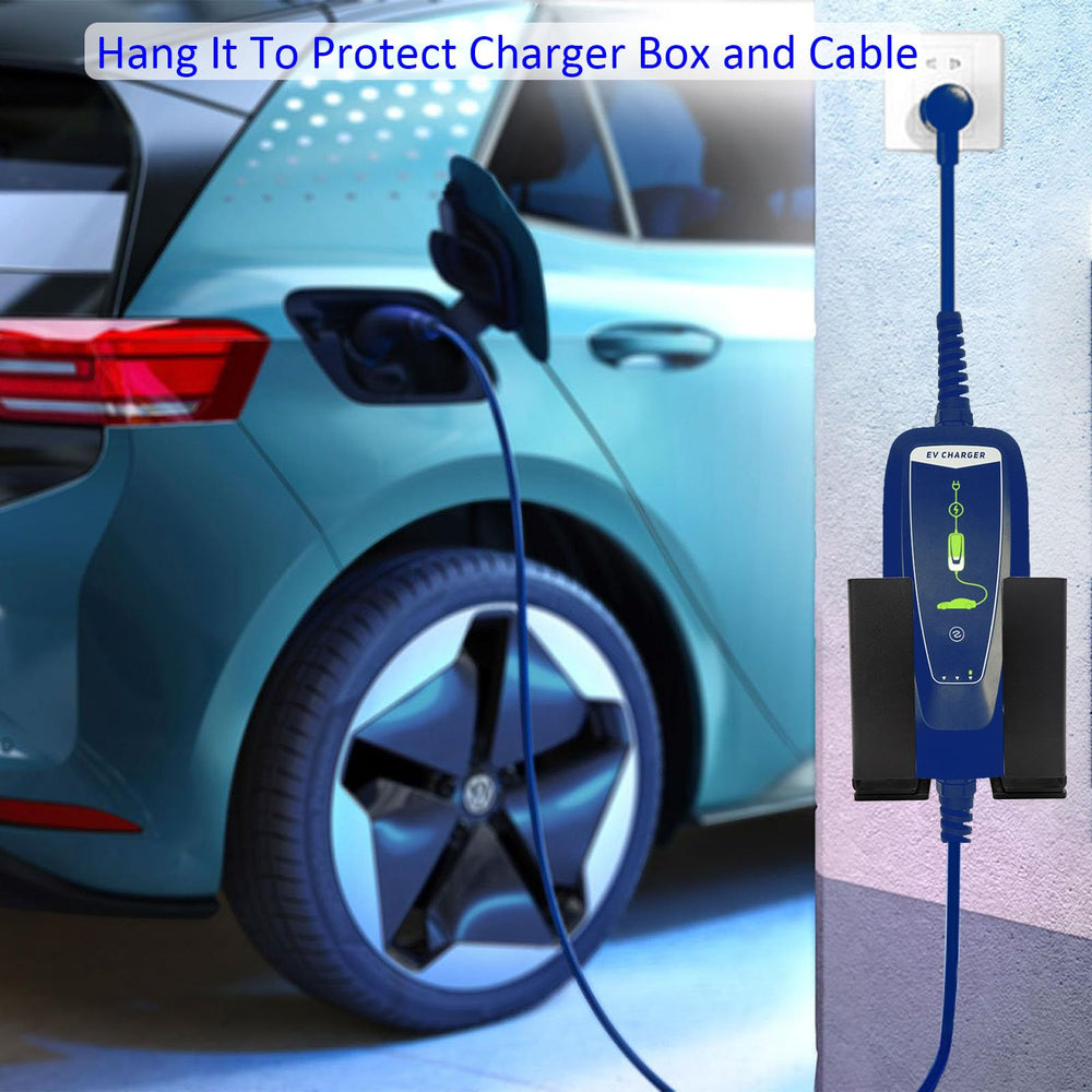 HTLAKIKJ EV charger holder adjustable brackets allow flexible alignment for a snug fit