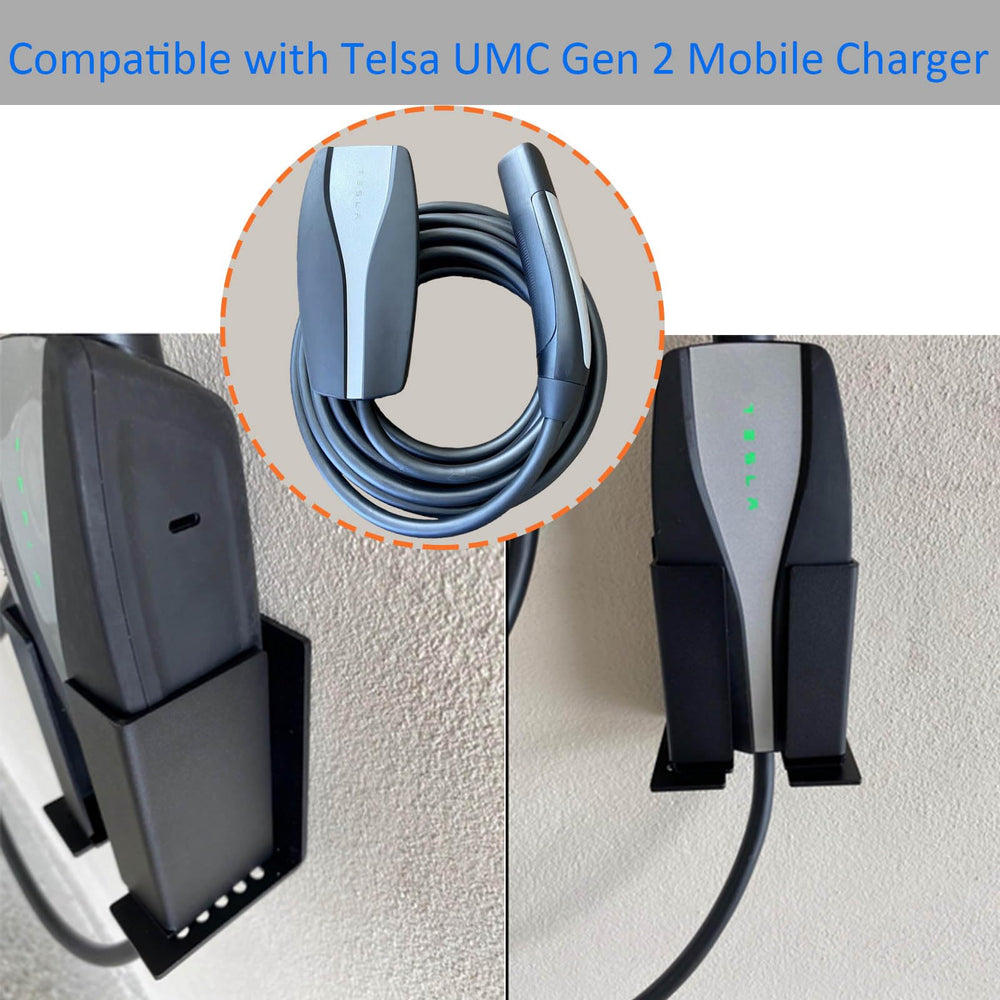 HTLAKIKJ EV charger holder dimensions 4.76 x 2.95 inches for compact chargers