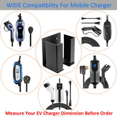 HTLAKIKJ EV charger holder steel construction supports durable indoor or outdoor mounting