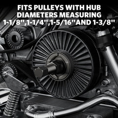 HTOMT pulley removal sleeve aids precise alignment during service