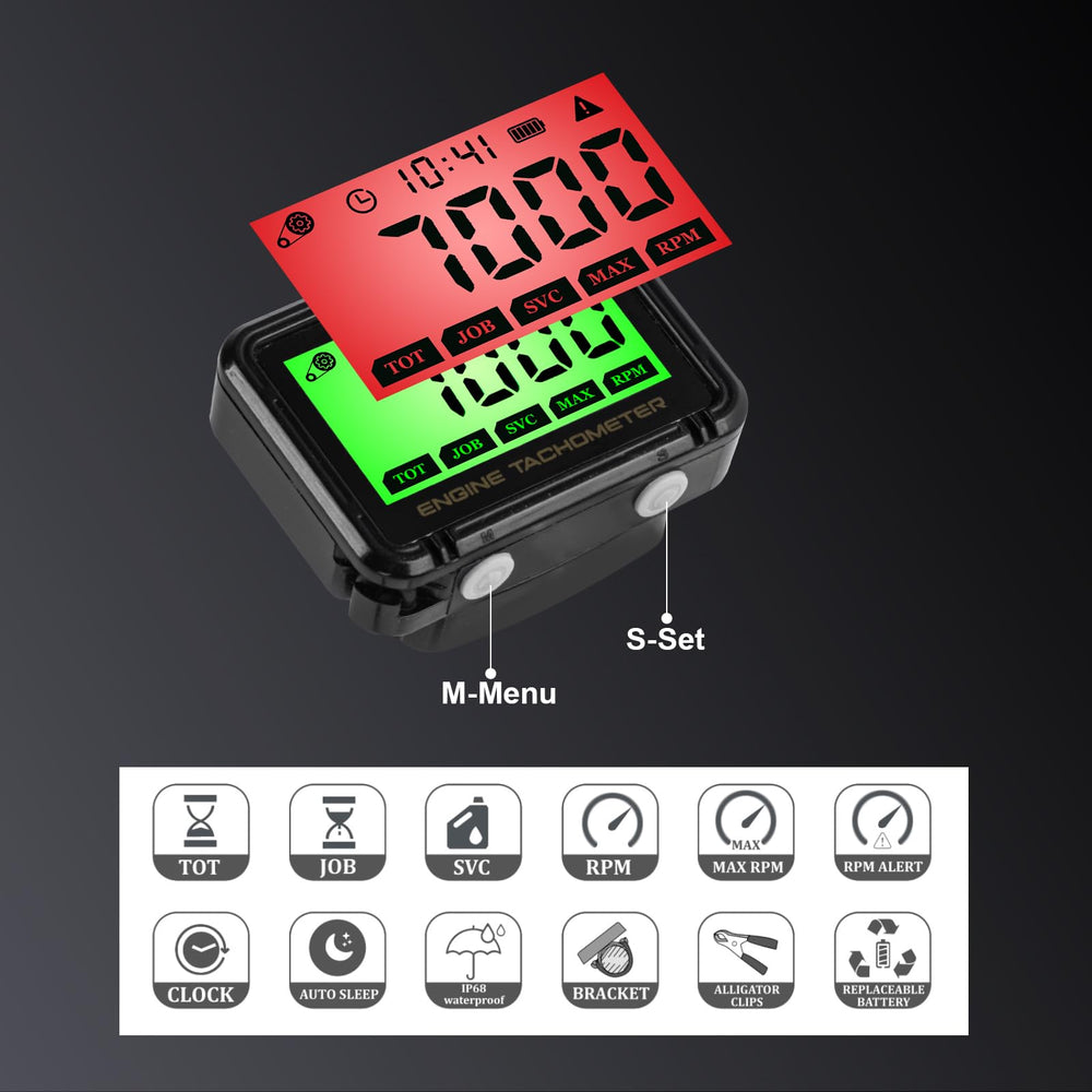 HTPREC tachometer for lawn mowers simplifies engine maintenance