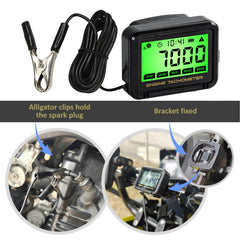 HTPREC tachometer battery replaceable for longer lifecycle