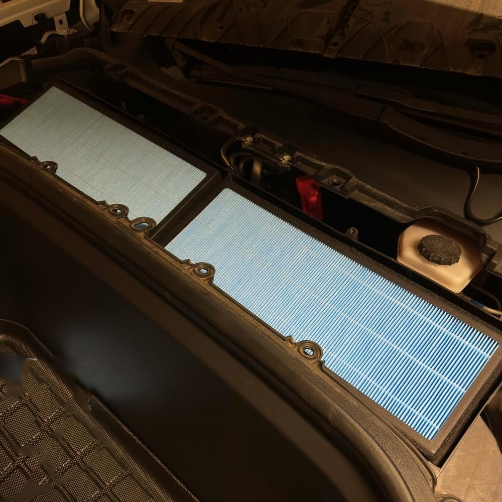 HTWORK easy installation for Tesla Model Y cabin filter replacement