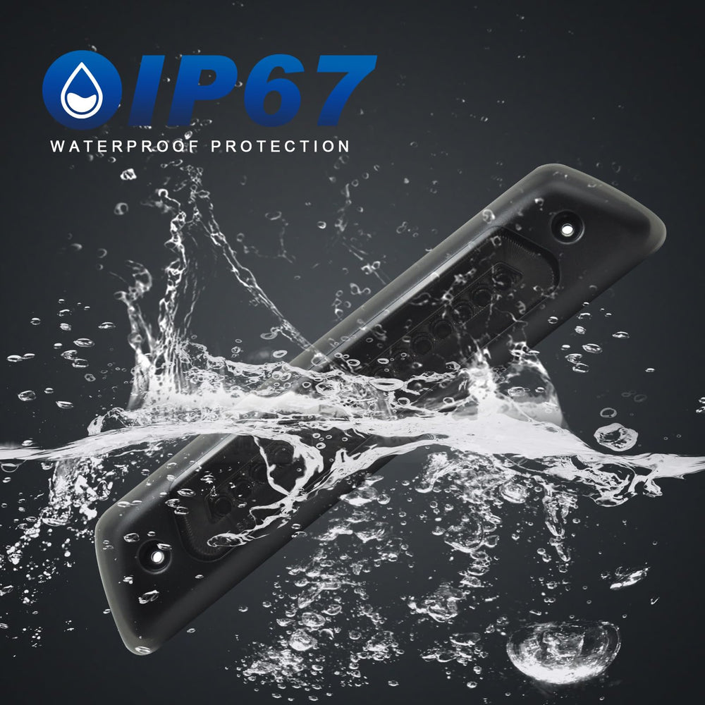 HTZCMOTO foam-sealed back prevents moisture in rain and snow.