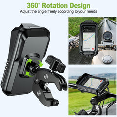 HUANLANG bike phone holder touchscreen window enabling touch control