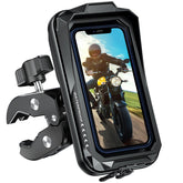 HUANLANG motorcycle mount with waterproof bag protecting your phone on wet rides