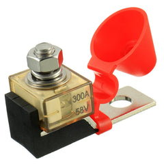 HUAREW 300A MRBF terminal block front view for high-current DC protection.