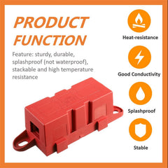 HUAREW AMG MEGA fuse holder with M8 bolts and hex nuts for easy installation