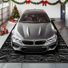 Huatean Home garage floor mat with wide coverage protecting the concrete and keeping it tidy