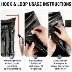 Huatean Home mat rolled up for compact storage when not in use