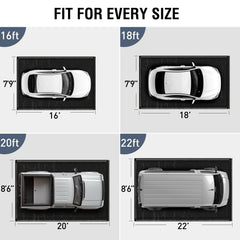 Huatean Home garage floor mat is waterproof to block rain and oil from soaking through