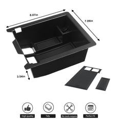 Hugeek center-console organizer, easy install, slides in without tools for quick upgrade.
