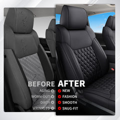 Huidasource Tacoma wrapped seat appearance showcases updated interior look.