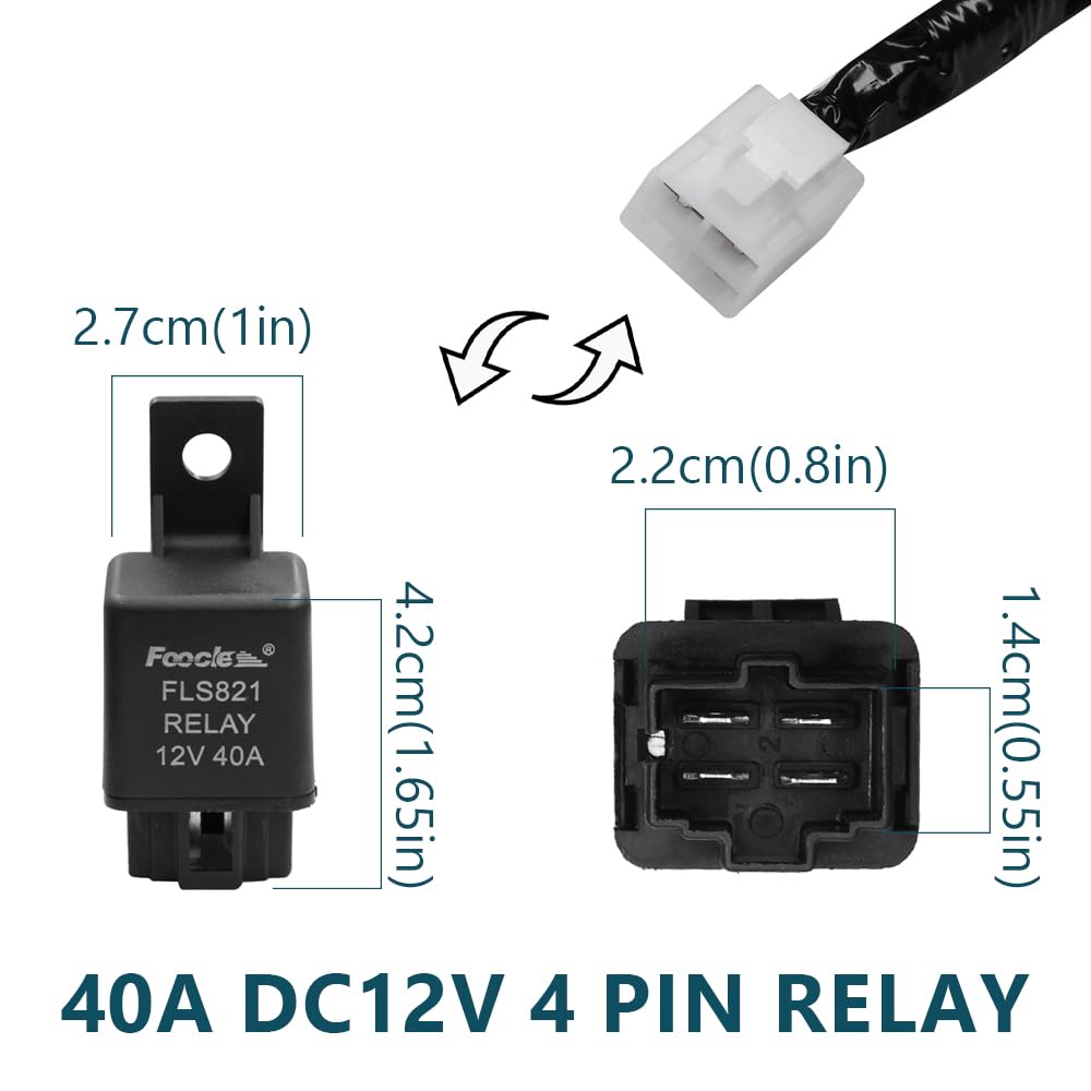 HUIQIAODS compact 4-pin relay included in the kit