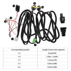 HUIQIAODS off-road lighting kit compatible with LED work lights
