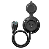 HulkGoo 15A RV shore power inlet for reliable campsite connections