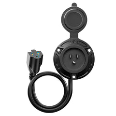 HulkGoo 15A RV shore power inlet for reliable campsite connections