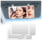HUMBEST car visor mirror with 3 light modes for accurate makeup on the go