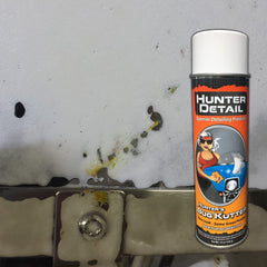 Hunter Detail Bug Kutter used on polycarbonate windshields for clear visibility