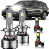 HUOKEDS Ford Explorer dual-beam lights enhance night visibility for safer driving.