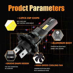HUOKEDS ProMaster six-piece bulb pack ready for stock-size replacement