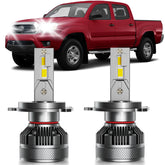 HUOKEDS Toyota Tacoma H4 dual-beam bulbs for improved high and low visibility.