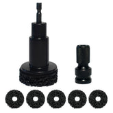 Huoter hub cleaning kit with large fly interface for universal 1/2 inch tools