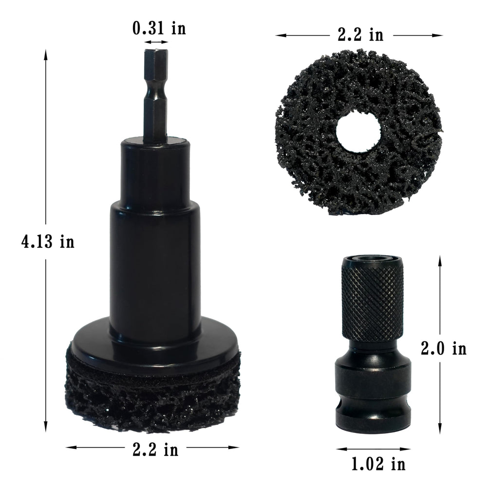 Rust removal disc from Huoter kit for heavy hub contaminants