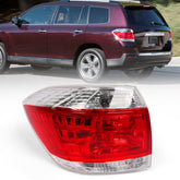 Huray left tail light for Toyota Highlander driver-side lens enhances visibility.