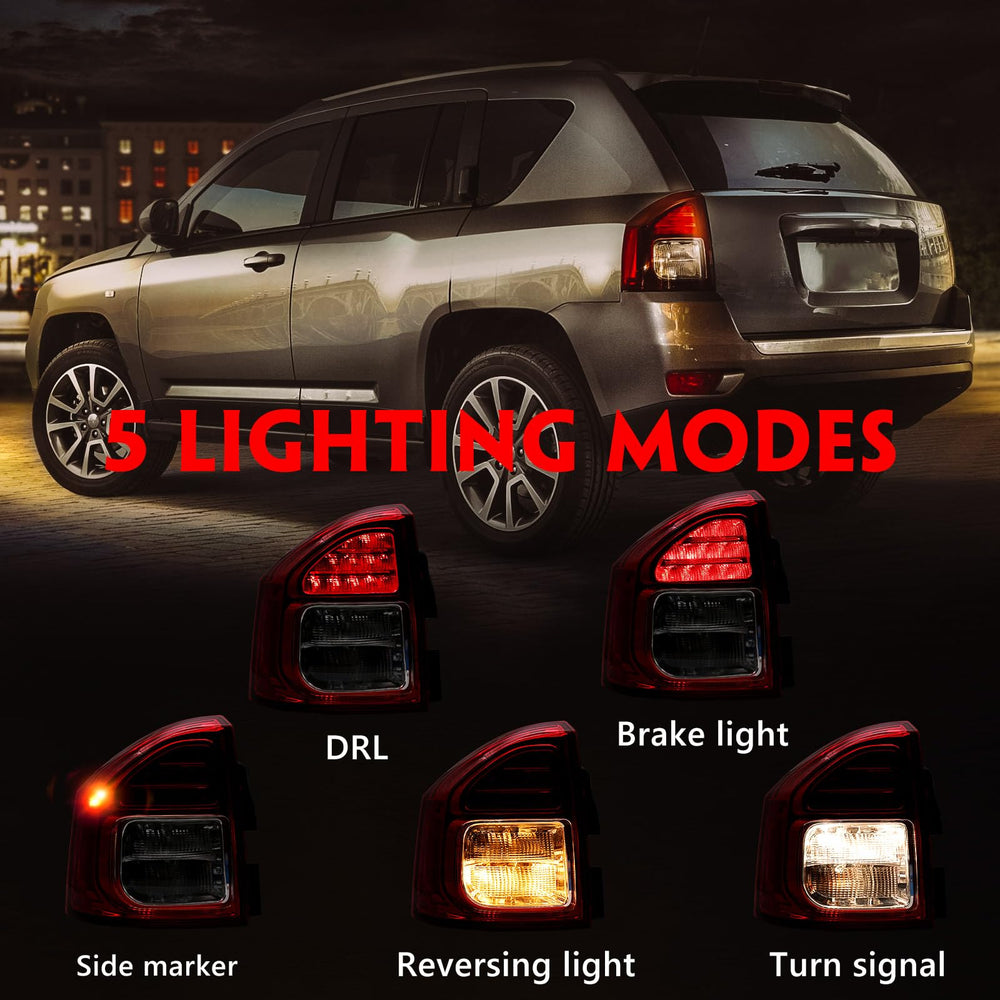 Huray turn signal light for Jeep Compass enhances lane changes
