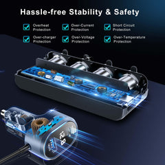 HURMAI PD30W USB‑C fast charging for quick power delivery in vehicles