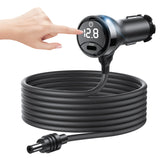 HURMAI Starlink Mini DC Cable with Switch, waterproof build for outdoor vehicle use.