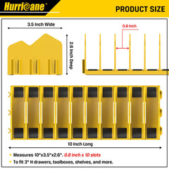 Hurricane 2-pack keeps tools organized across two drawers for easy access.